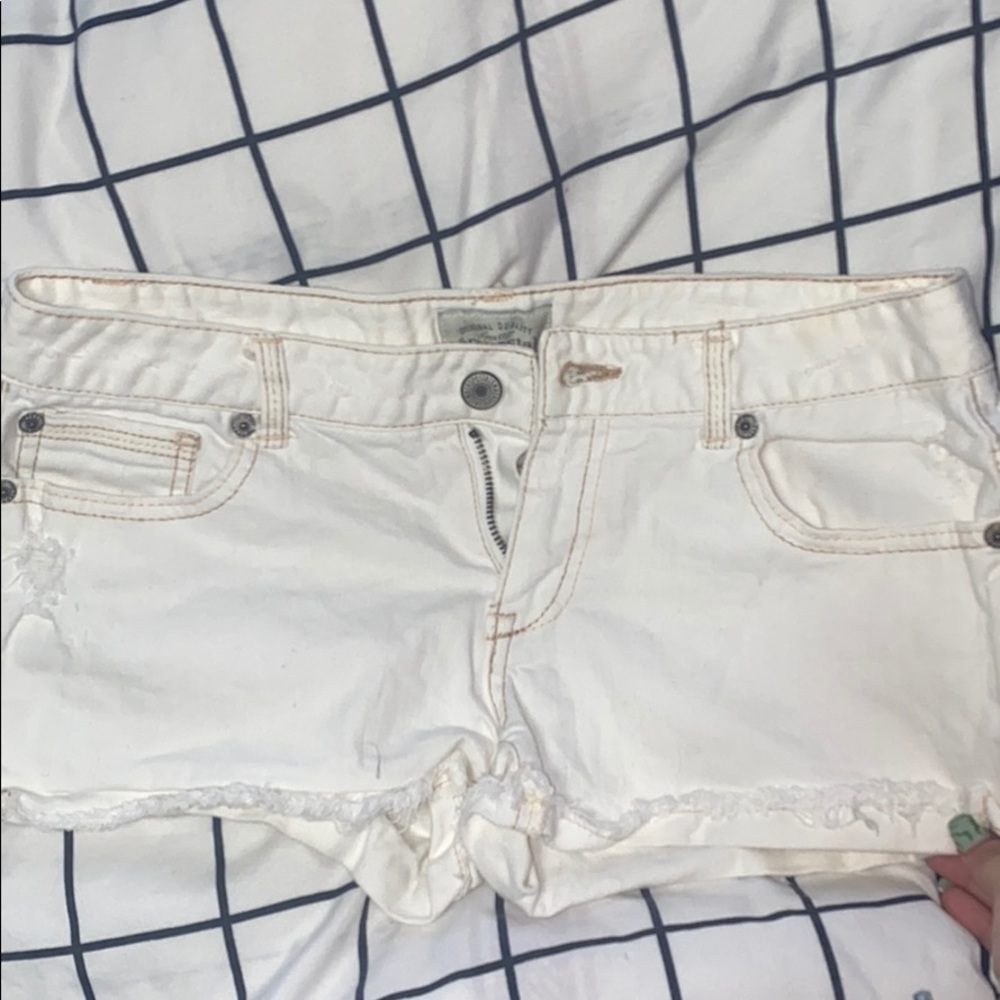 ☆White Aeropostale Jean Shorts